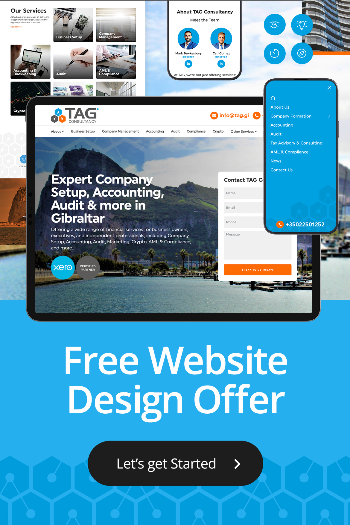 Free website design offer