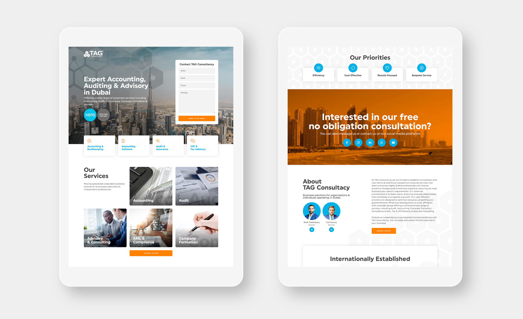 Accounting in Dubai - Bespoke Landing Page